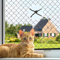 Cat Netting,Balcony Netting for Pets,Steel Wire Reinforced Balcony Screen for Pets, Anti-Fall Cat Net for Balcony and Windows,Stair, Patio（Black,10 * 13ft）