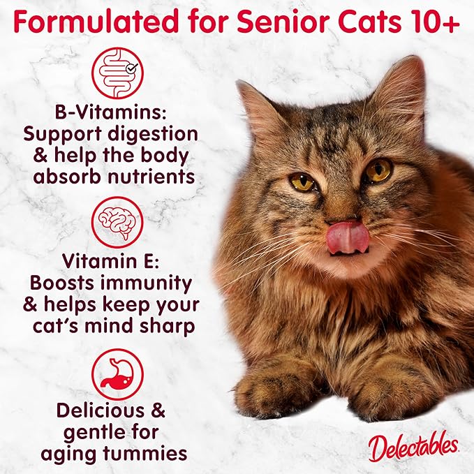Hartz Delectables Stew Senior Cat Treat Variety Pack, 12 Count