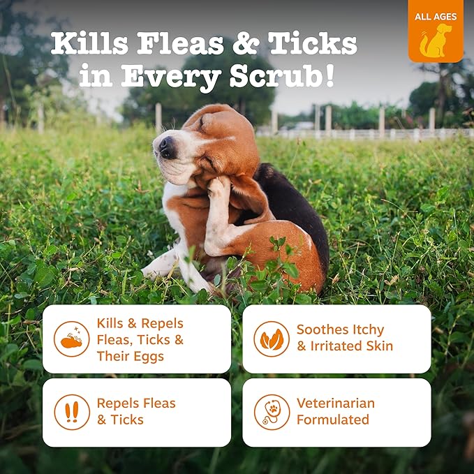 Zesty Paws Flea and Tick Spray for Dogs - Kill Fleas, Ticks & Their Eggs - Veterinarian Formulated - Soothes Itchy & Irritated Dog Skin - Cedarwood Oil, Rosemary Oil & Peppermint Oil