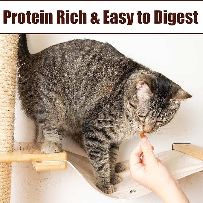 Fieldcrest Farms Nothin’ to Hide Collagen Cat Treats – Crunchy & Creamy Cat Snacks, High-Protein Healthy Treats for Skin, Coat & Joint Support, Catnip Flavor, 8 oz.