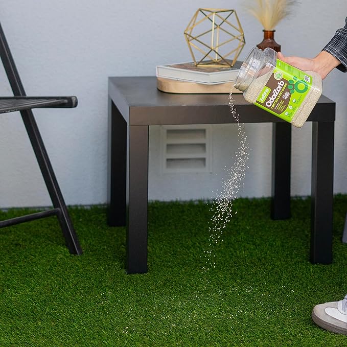 Zeofill® Artificial Turf Cleaner & Pet Odor Eliminator Premium Bundle – 8LBS OdorZorb, 1 Gal PE-51, 32oz PE-51 w/Nozzle – for Turf, Grass, Litter Box – Organic & Natural
