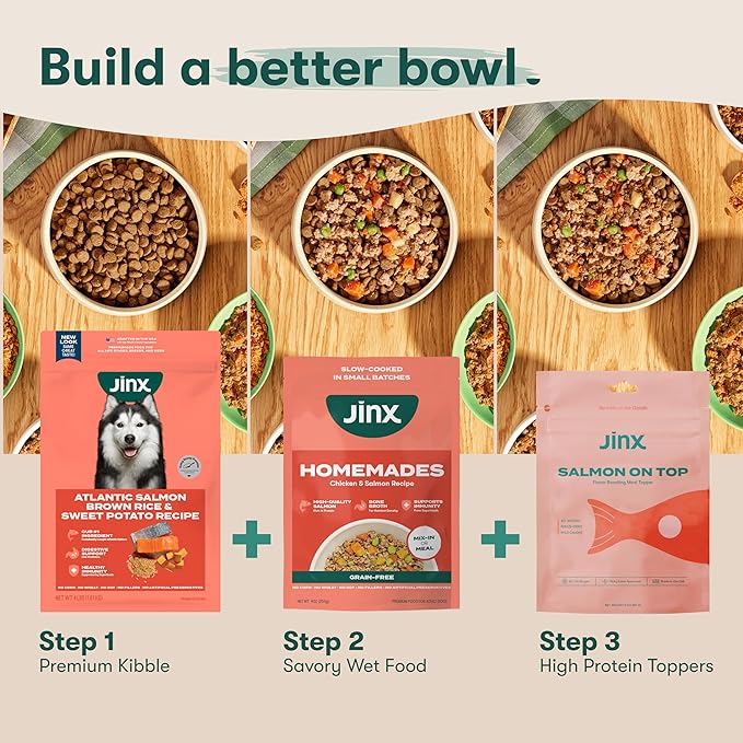 Jinx Premium Dry Dog Food, for All Lifestages - Real Beef, Brown Rice & Sweet Potato Kibble with Superfoods for Immune Support & Probiotics for Digestive Support - No Fillers - 11.5lb