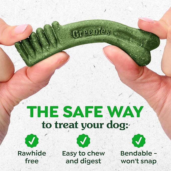 Greenies Veterinarian-Recommended Adult Natural Dental Dog Treats Large Size, Dog Dental Chews, Original Flavor, 6 oz. Pack, 4 Count