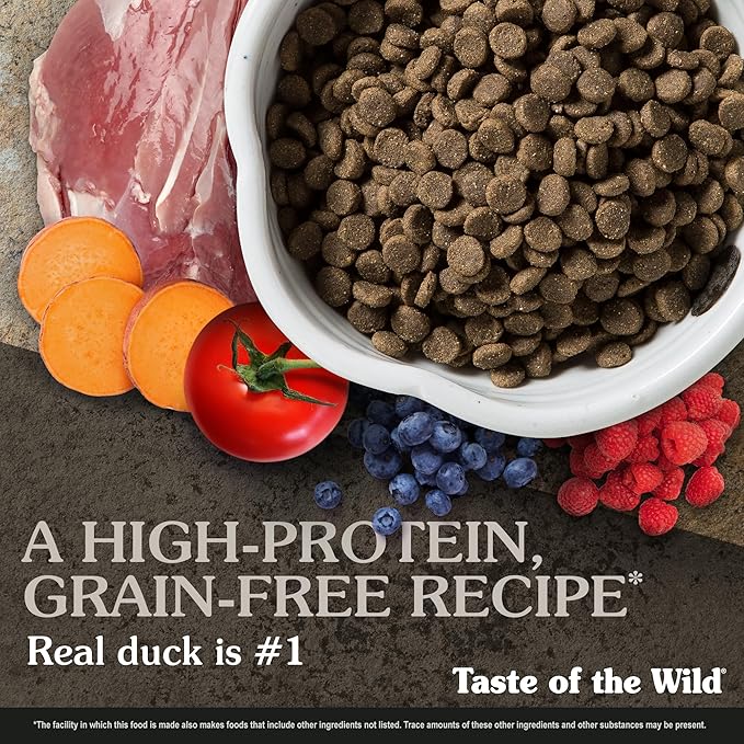 Taste of the Wild Wetlands Grain-Free Dry Dog Food with Roasted Fowl 14lb