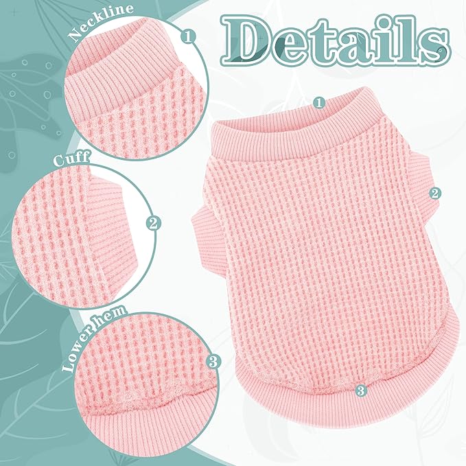 Cozy and Functional Dog Shirts for Small Puppies: Stretchable Beige Attire with Easy-On Design, Ideal for Chihuahuas and Yorkies - Enhance Comfort and Playfulness on Chill Days Small