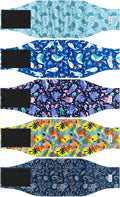 5 Pack Dog Diapers Male Reusable, Premium Belly Bands for Dogs, High Absorbing Male Dog Pee Wraps for Doggie in Incontinence or Excitable Urination Hawaii M