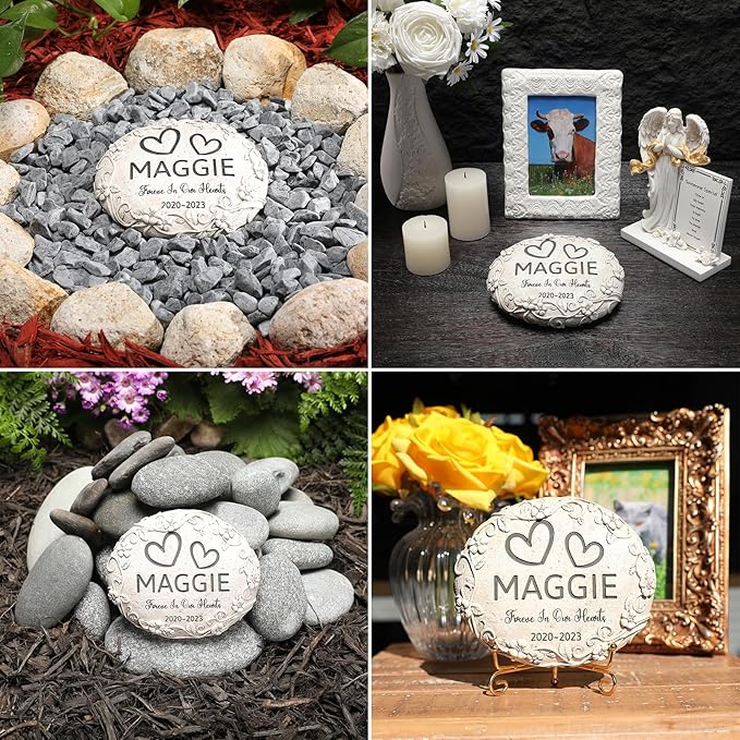Personalized Cow Memorial Stone, Pet Grave Marker Cow, Cow Headstone, Cow Tombstone, Cow Gravestone, Cow Memorial Gifts