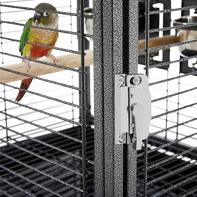 Yaheetech 25.5 inch Metal Bird Carrier Parakeet Travel Carrier w/Portable Handle and Seed Guard for Cockatiels Budgies Parrotlets Lovebirds